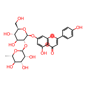 5-hydroxy-2-(4-hydroxyphenyl)-4-oxo-4H-chromen-7-yl 2-O-(6-deoxy-alpha-L-mannopyranosyl)-beta-D-glucopyranoside