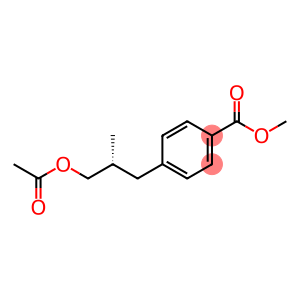 Benzoic acid, 4-[3-(acetyloxy)-2-methylpropyl]-, methyl ester, (R)- (9CI)
