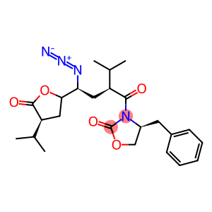 (4S)-3-[(2S,4S)-4-Azido-2-(1-Methylethyl)-1-oxo-4-[(2S,4S)-tetrahydro-4-(1-Methylethyl)-5-oxo-2-furanyl]butyl]-4-(phenylMethyl)-2-Oxazolidinone