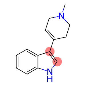 3-(1-methyl-1,2,3,6-tetrahydropyrid-4-yl)indole