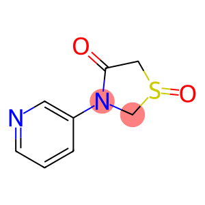 4-Thiazolidinone,3-(3-pyridinyl)-,1-oxide(9CI)