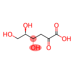 4,5,6-trihydroxy-2-oxo-hexanoic acid