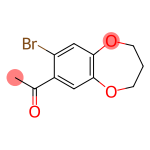 1-(8-bromo-3,4-dihydro-2H-benzo[b][1,4]dioxepin-7-yl)ethan-1-one