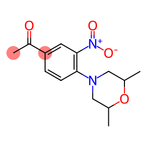 4-(2,6-DIMETHYLMORPHOLINO)-3-NITROACETOPHENONE