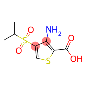 3-amino-4-propan-2-ylsulfonyl-2-thiophenecarboxylic acid