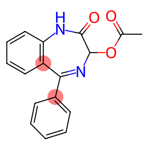 2-Oxo-5-phenyl-2,3-dihydro-1H-benzo[e][1,4]diazepin-3-yl acetate