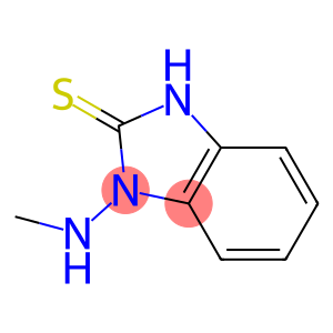 2H-Benzimidazole-2-thione,1,3-dihydro-1-(methylamino)-(9CI)