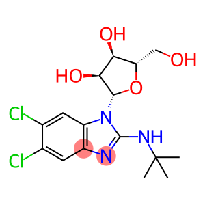 5,6-Dichloro-N-(1,1-dimethylethyl)-1-β-L-ribofuranosyl-1H-benzimidazol-2-amine