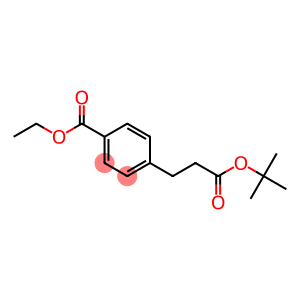 Benzenepropanoic acid, 4-(ethoxycarbonyl)-, 1,1-dimethylethyl ester (9CI)