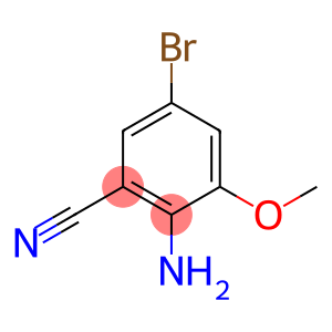 2-氨基-5-溴-3-甲氧基苯甲腈