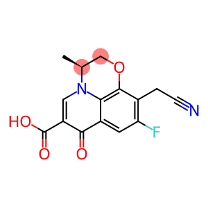 (S)-10-(Cyanomethyl)-9-fluoro-2,3-dihydro-3-methyl-7-oxo-7H-pyrido[1,2,3-de]-1,4-benzoxazine-6-carboxylic acid