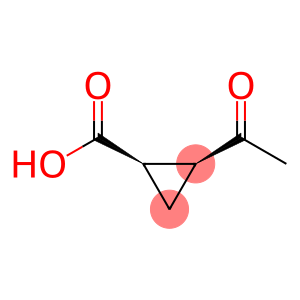 Cyclopropanecarboxylic acid, 2-acetyl-, (1R-cis)- (9CI)
