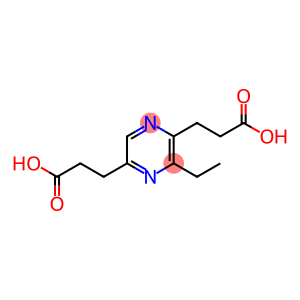 2,5-Pyrazinedipropanoic acid, 3-ethyl-