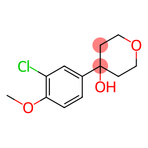 4-(3-chloro-4-methoxyphenyl)tetrahydro-2H-pyran-4-ol