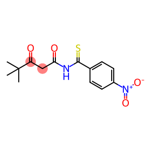 4,4-dimethyl-N-(4-nitrobenzenecarbothioyl)-3-oxo-pentanamide