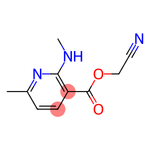 3-Pyridinecarboxylicacid,6-methyl-2-(methylamino)-,cyanomethylester(9CI)
