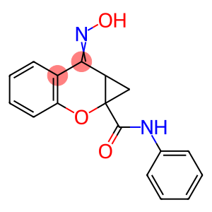 (7Z)-7-hydroxyimino-N-phenyl-1,7a-dihydrocyclopropa[b]chromene-1a-carboxamide