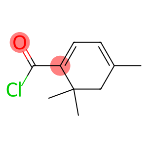 1,3-Cyclohexadiene-1-carbonyl chloride, 4,6,6-trimethyl- (9CI)