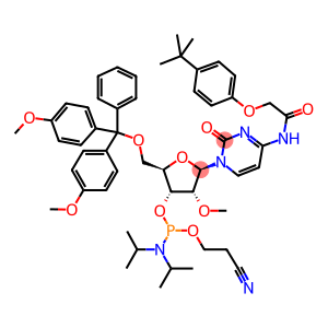 5'-O-(4,4-二甲氧基三苯甲基)-N-[[4-(叔丁基)苯氧基]乙酰基]-2'-O-甲基胞苷-3'-(2-氰基乙基-N,N-二异丙基)亚磷酰胺