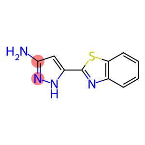 1H-Pyrazol-3-amine,5-(2-benzothiazolyl)-(9CI)
