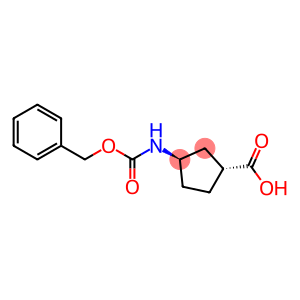 Cyclopentanecarboxylic acid, 3-[[(phenylmethoxy)carbonyl]amino]-, (1R-trans)- (9CI)