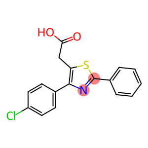4-(4-Chlorlphenyl)-2-phenyl-5-thiazoleacetic acid