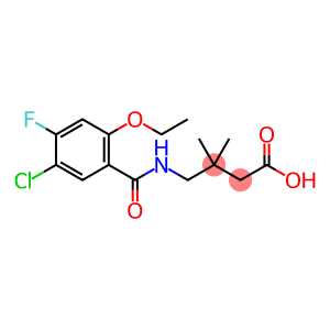 Butanoic acid, 4-[(5-chloro-2-ethoxy-4-fluorobenzoyl)amino]-3,3-dimethyl-