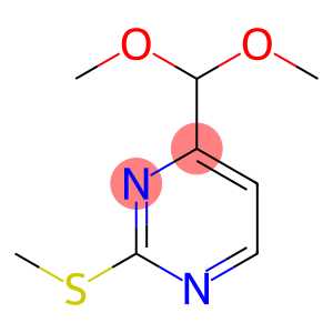 Pyrimidine,4-(dimethoxymethyl)-2-(methylthio)-