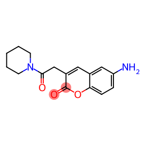 6-Amino-3-[(piperidinocarbonyl)methyl]coumarin