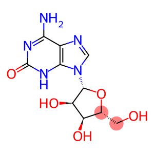 6-amino-9-((2R,3R,4S,5R)-3,4-dihydroxy-5-(hydroxymethyl)tetrahydrofuran-2-yl)-3,9-dihydro-2H-purin-2-one