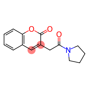 3-[(1-Pyrrolidinylcarbonyl)methyl]coumarin