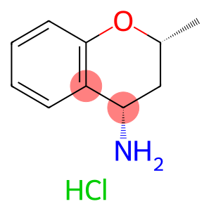 (2R,4S)-2-methyl-3,4-dihydro-2H-1-benzopyran-4-amine hydrochloride