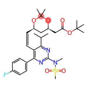 tert-butyl 2-((4R,6S)-6-((Z)-2-(4-(4-fluorophenyl)-6-isopropyl-2-(N-methylmethylsulfonamido)pyrimidin-5-yl)vinyl)-2,2-dimethyl-1,3-dioxan-4-yl)acetate