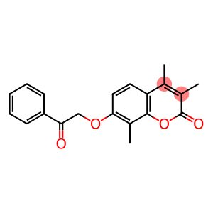 3,4,8-trimethyl-7-(2-oxo-2-phenylethoxy)-2H-chromen-2-one