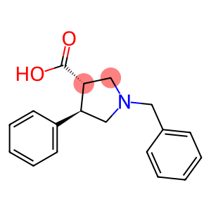 3-Pyrrolidinecarboxylic acid, 4-phenyl-1-(phenylmethyl)-, (3S,4R)-