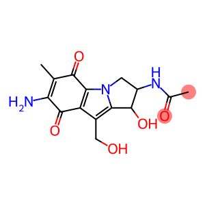 Acetamide, N-[7-amino-2,3,5,8-tetrahydro-1-hydroxy-9-(hydroxymethyl)-6-methyl-5,8-dioxo-1H-pyrrolo[1,2-a]indol-2-yl]-
