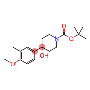 tert-butyl 4-hydroxy-4-(4-methoxy-3-methylphenyl)piperidine-1-carboxylate