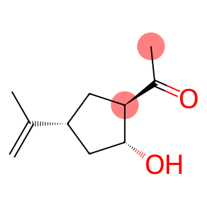 Ethanone, 1-[2-hydroxy-4-(1-methylethenyl)cyclopentyl]-, [1R-(1alpha,2alpha,4alpha)]-