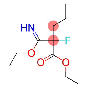 ethyl 2-(ethoxycarbonimidoyl)-2-fluoro-pentanoate