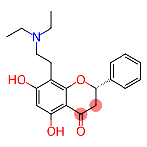 (2S)-8-(2-diethylaminoethyl)-5,7-dihydroxy-2-phenyl-chroman-4-one