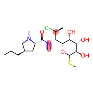 methyl (5xi)-7-chloro-6,7,8-trideoxy-6-{[(4R)-1-methyl-4-propyl-L-prolyl]amino}-1-thio-L-glycero-alpha-D-galacto-octopyranoside hydrochloride