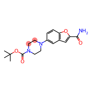 4-[2-(Aminocarbonyl)-5-benzofuranyl]-1-piperazinecarboxylic Acid tert-Butyl Ester
