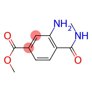 Benzoic acid, 3-amino-4-[(methylamino)carbonyl]-, methyl ester (9CI)