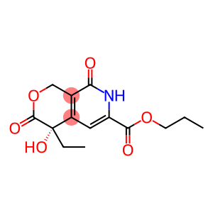 1H-Pyrano[3,4-c]pyridine-6-carboxylic acid, 4-ethyl-3,4,7,8-tetrahydro-4-hydroxy-3,8-dioxo-, propyl ester, (4S)-