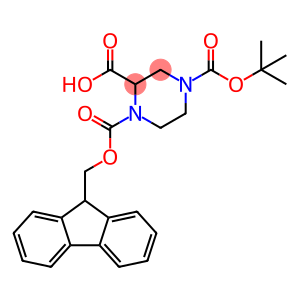 1-(((9H-Fluoren-9-yl)Methoxy)carbonyl)-4-(tert-butoxycarbonyl)piperazine-2-carboxylic acid