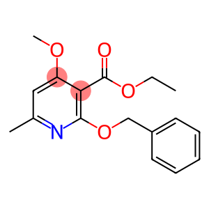 3-Pyridinecarboxylic acid, 4-methoxy-6-methyl-2-(phenylmethoxy)-, ethyl ester