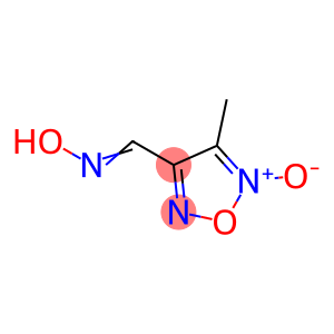 1,2,5-Oxadiazole-3-carboxaldehyde, 4-methyl-, 3-oxime, 5-oxide (9CI)