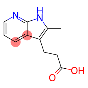 1H-Pyrrolo[2,3-b]pyridine-3-propionic acid, 2-methyl- (8CI)