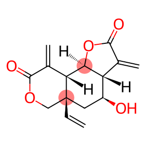 2H-Furo(2,3-f)(2)benzopyran-2,8(3H)-dione, 3a-beta,4,5,5a,6,9,9a-beta, 9b-alpha-octahydro-3,9-dimethylene-4-beta-hydroxy-5a-beta-vinyl-, (+)-