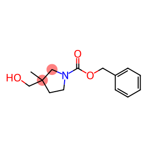 1-Pyrrolidinecarboxylic acid, 3-(hydroxymethyl)-3-methyl-, phenylmethyl ester